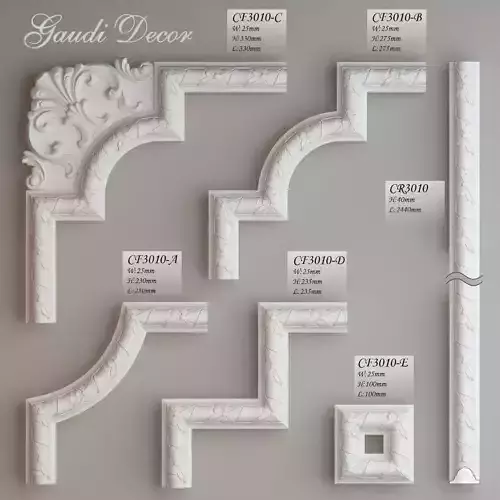 Molding with corner elements Gaudi Decor