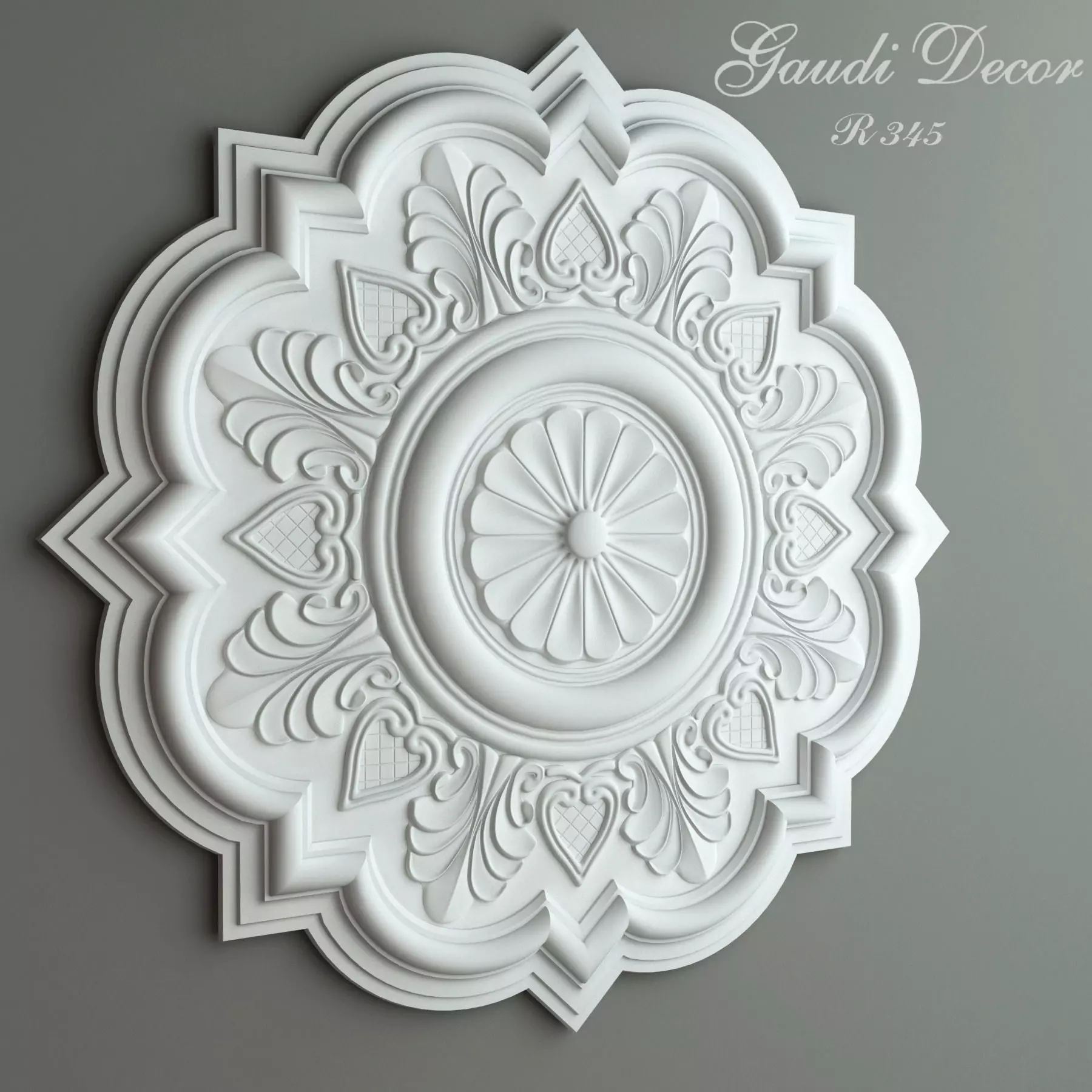 Ceiling rose Gaudi Decor 3D model_0
