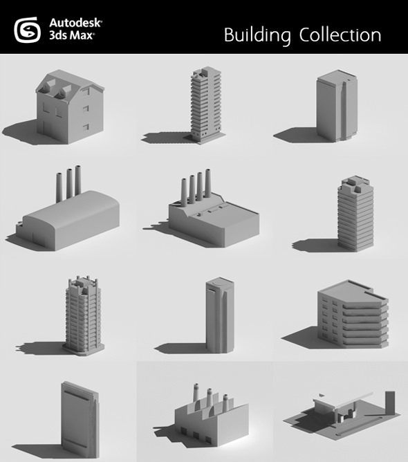 Buildings Collection house 3D model_1