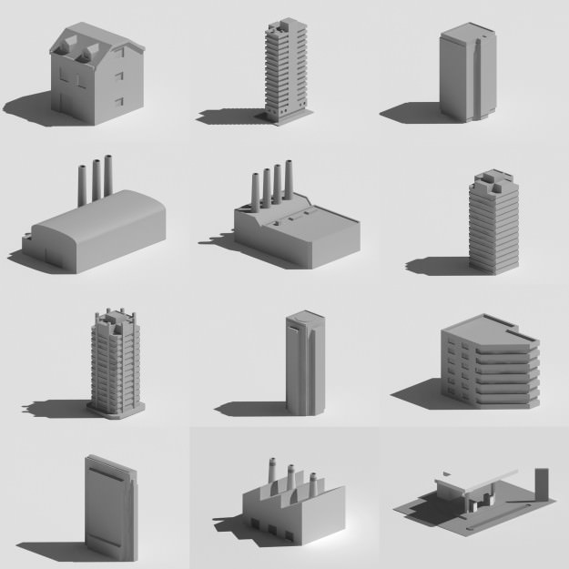 Buildings Collection house 3D model_2
