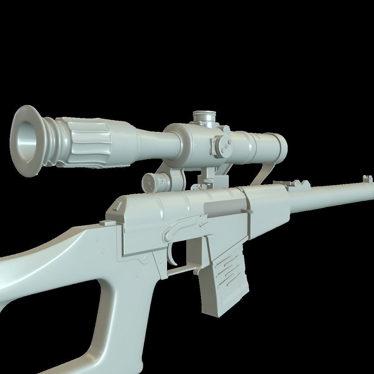 VSS with PSO-1 and bullets 3D model_2