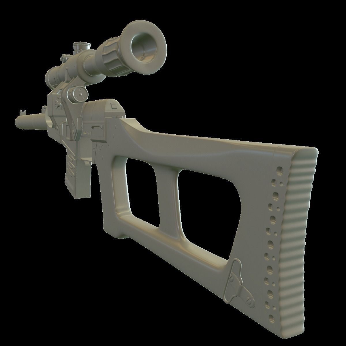 VSS with PSO-1 and bullets 3D model_1