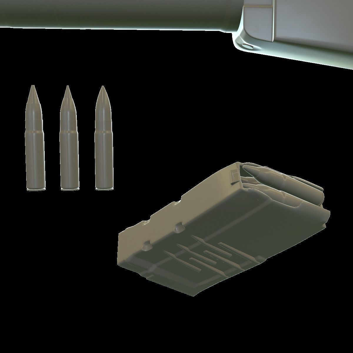 VSS with PSO-1 and bullets 3D model_7