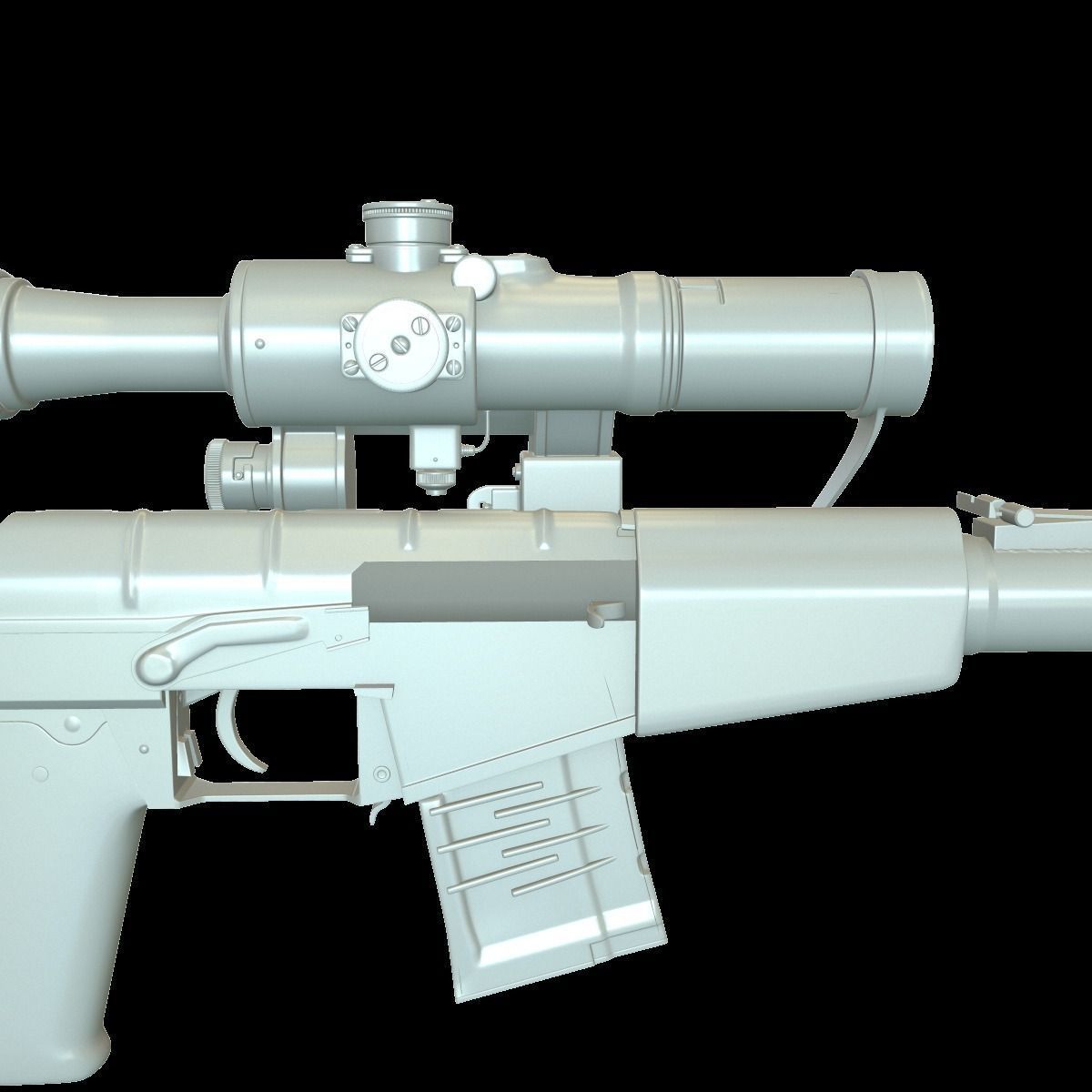 VSS with PSO-1 and bullets 3D model_6