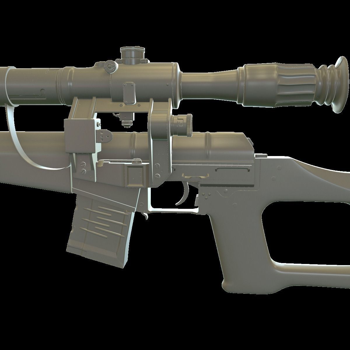 VSS with PSO-1 and bullets 3D model_4