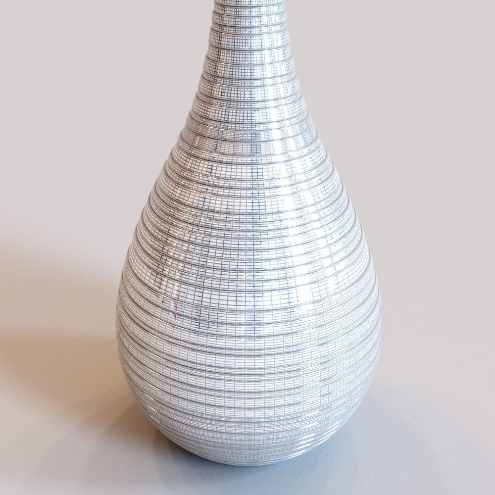 Vase striped 3D model_1
