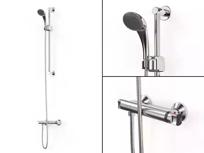 Thermostatic Shower Mixer 3D model