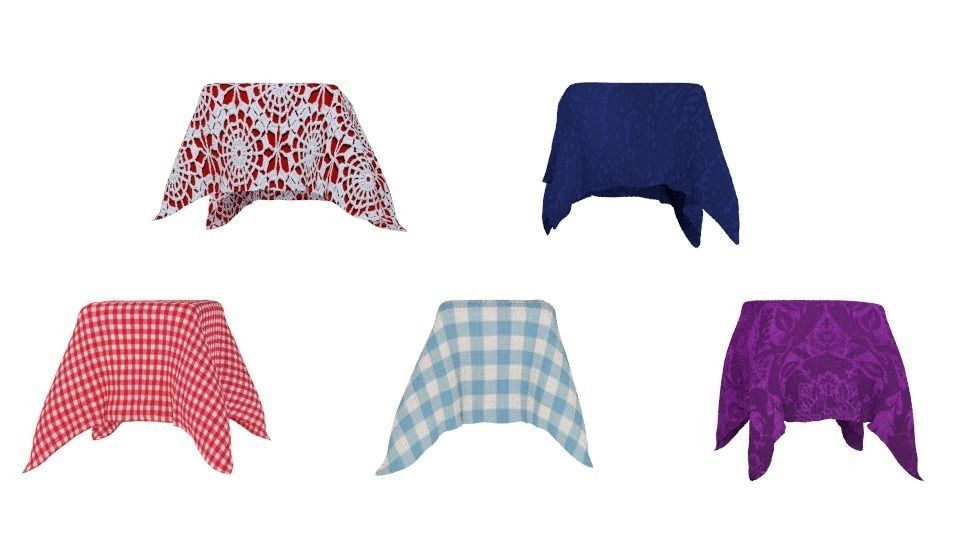 Decorative Tale Cloths  3D model_0