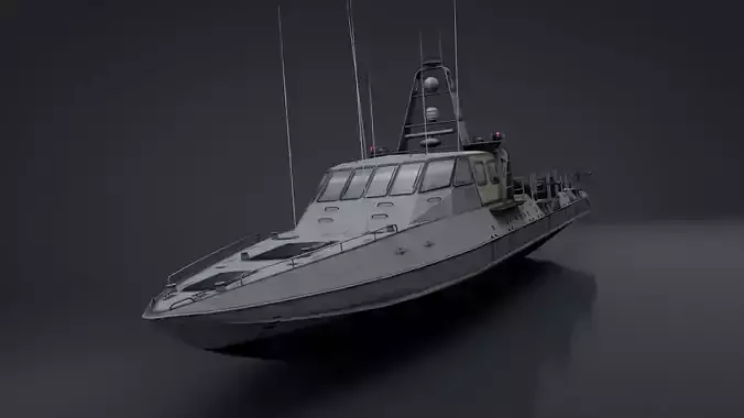 Mark V Special Operations Craft Low-poly 3D model