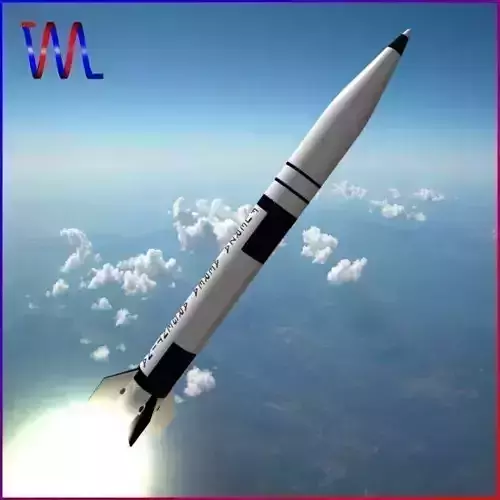 Condor I-AIII Alacran missile Low-poly 3D model