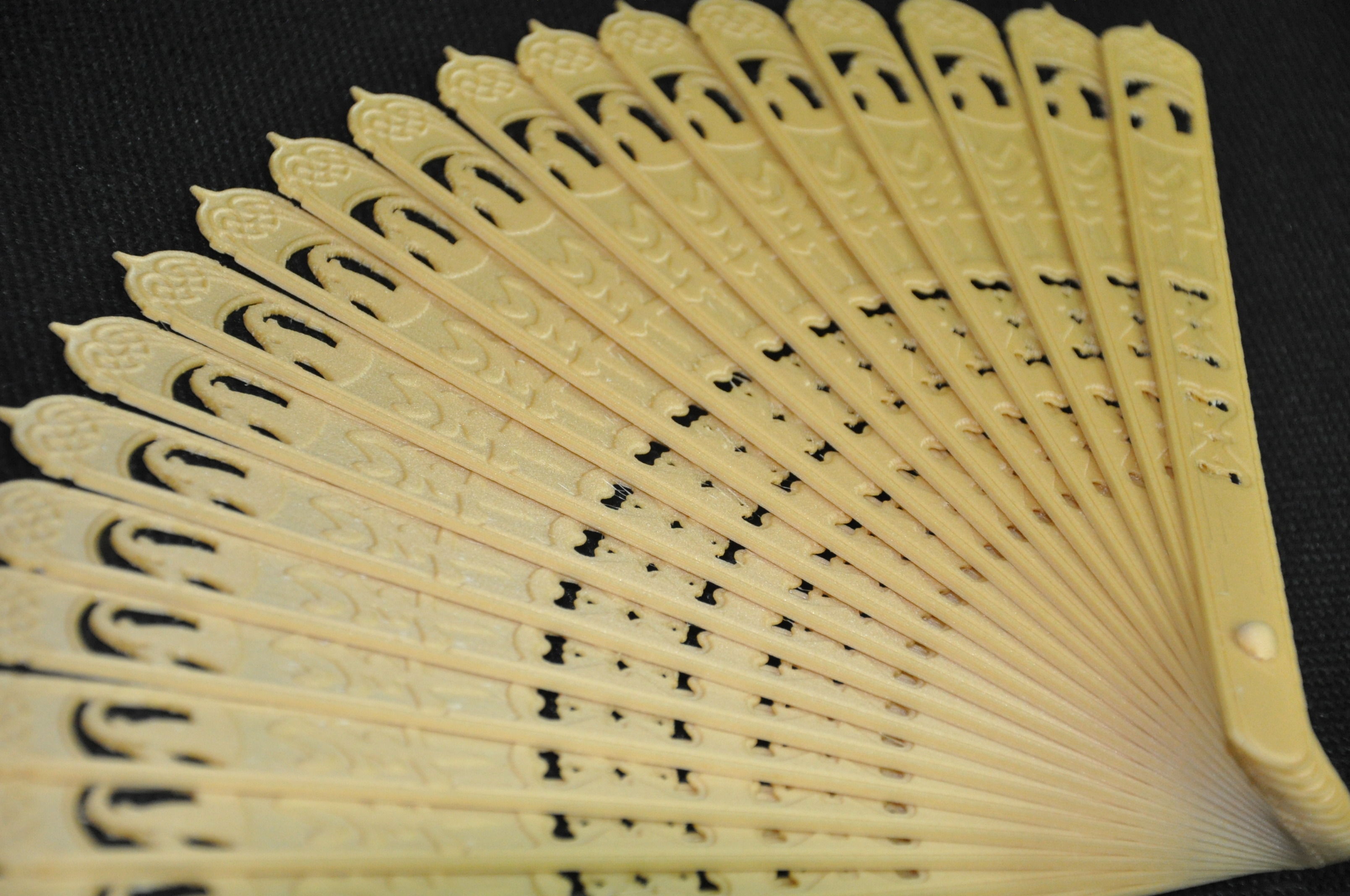 3D Printed Chinese Oriental Folding Fan  3D print model_2