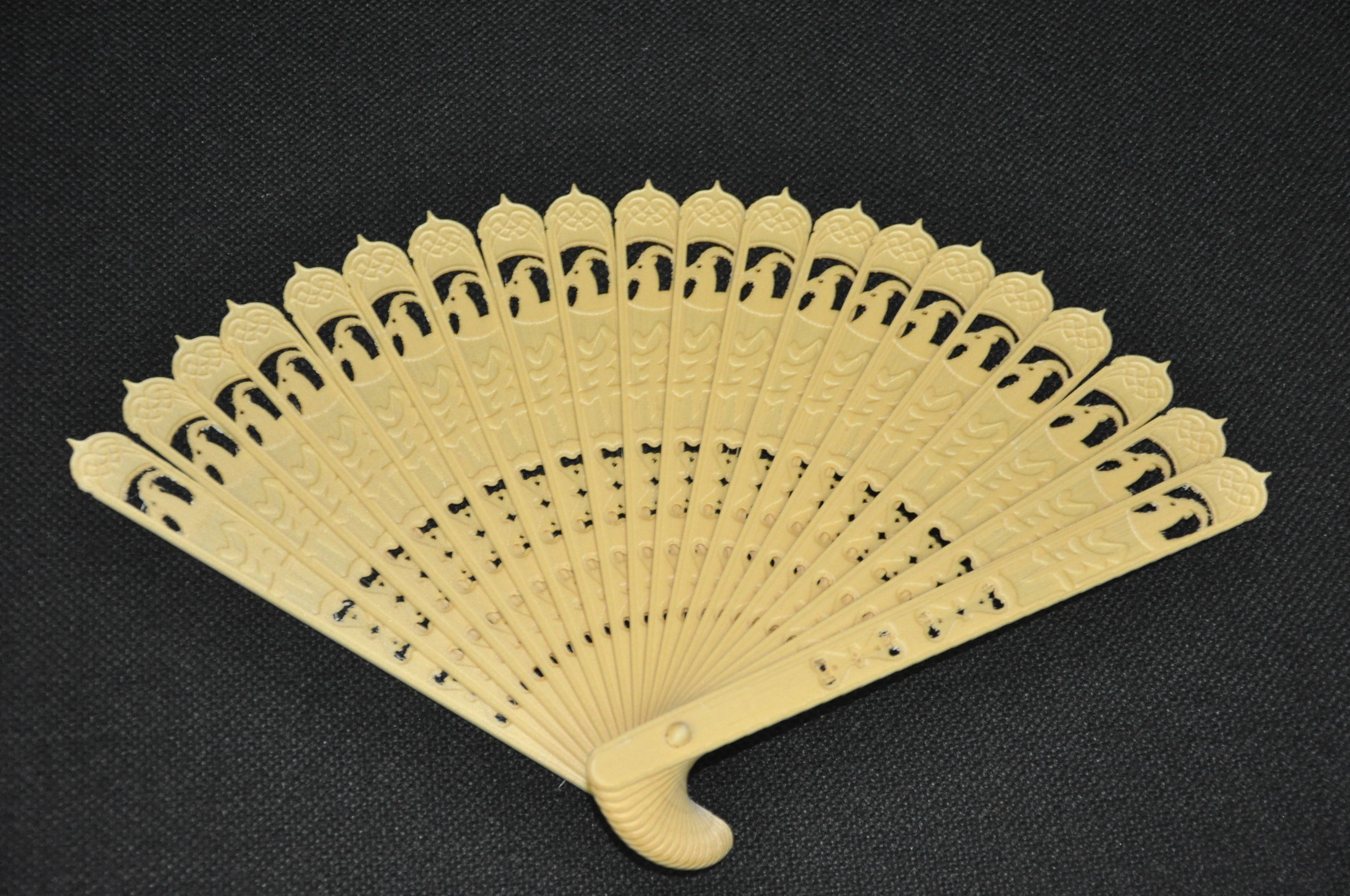 3D Printed Chinese Oriental Folding Fan  3D print model_3