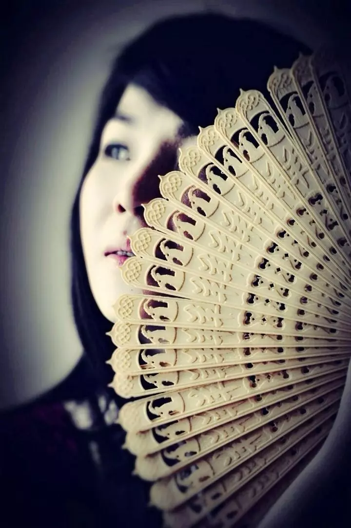 3D Printed Chinese Oriental Folding Fan  3D print model_0