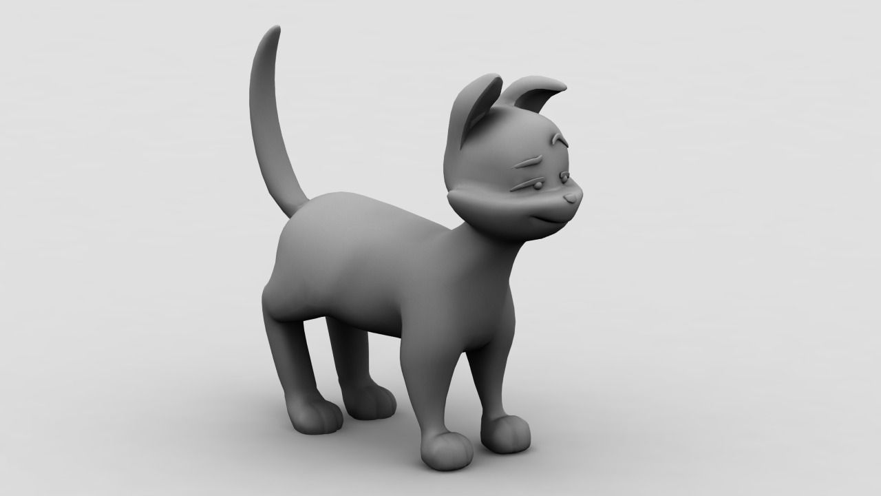 Cat model 3D model_0