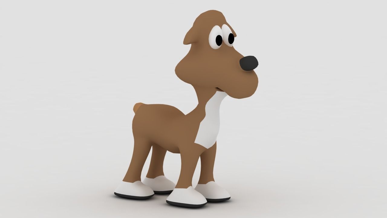 Dog pet 3D model_0