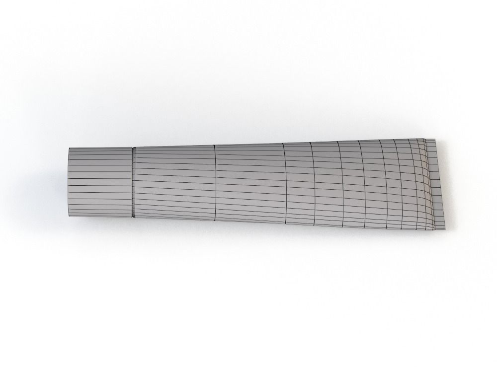 Tooth Paste Tube Low-poly 3D model_2