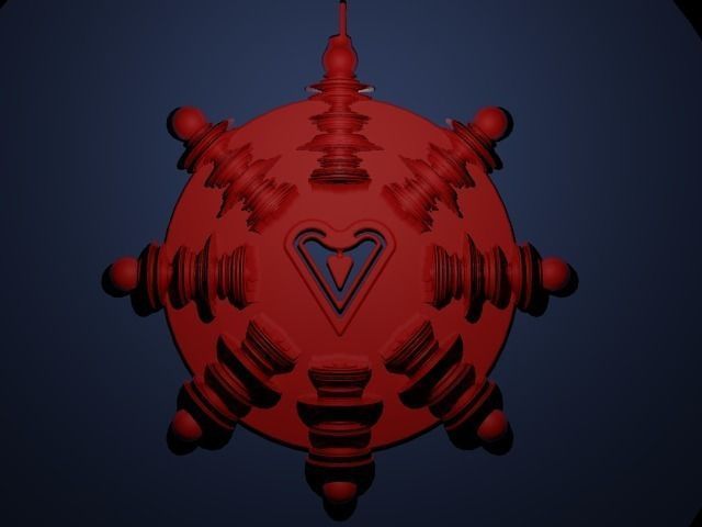 All You Need Is Love Pendant 3D print model_0