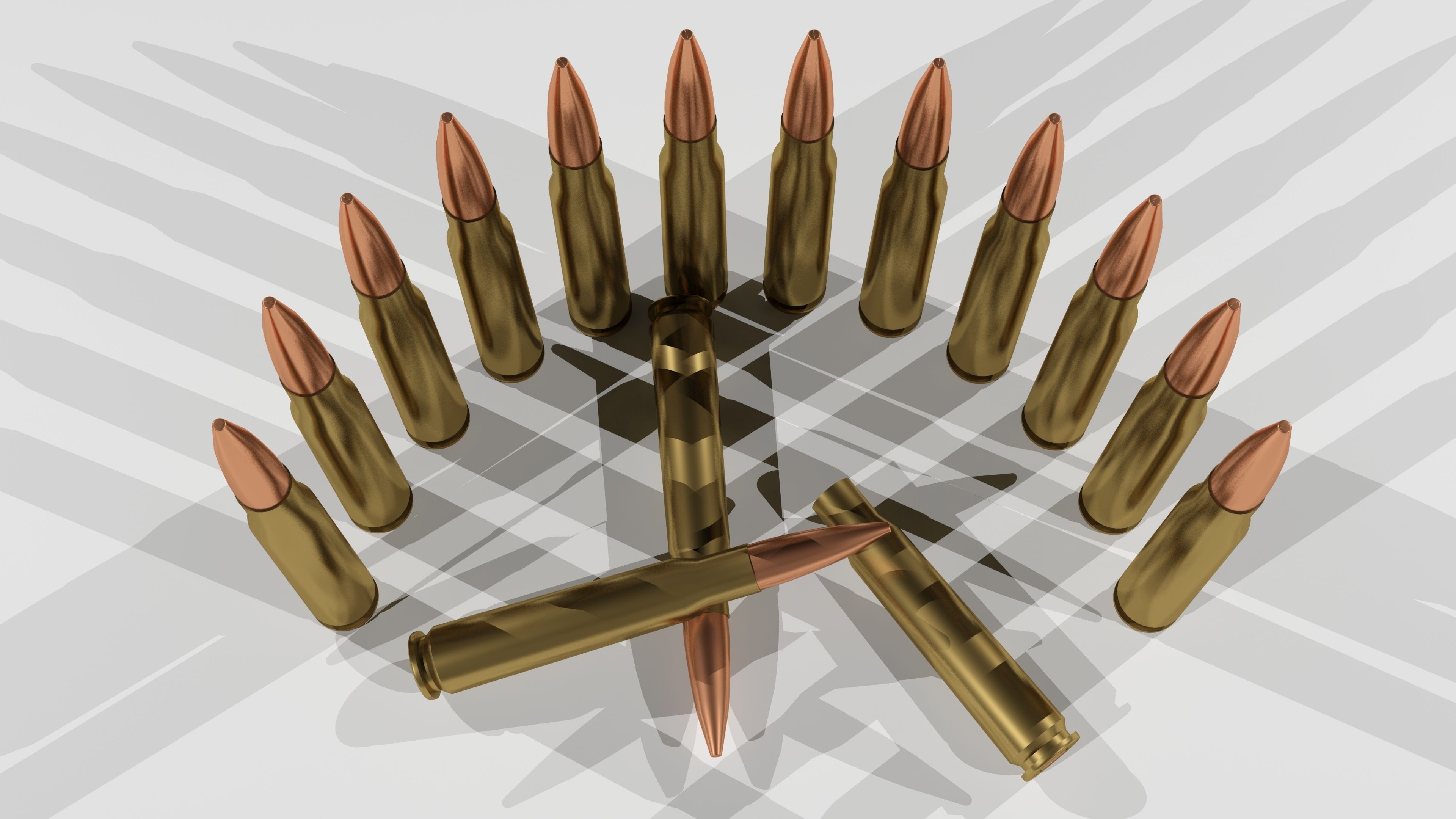 Bullets R1M3 Low-poly 3D model_4