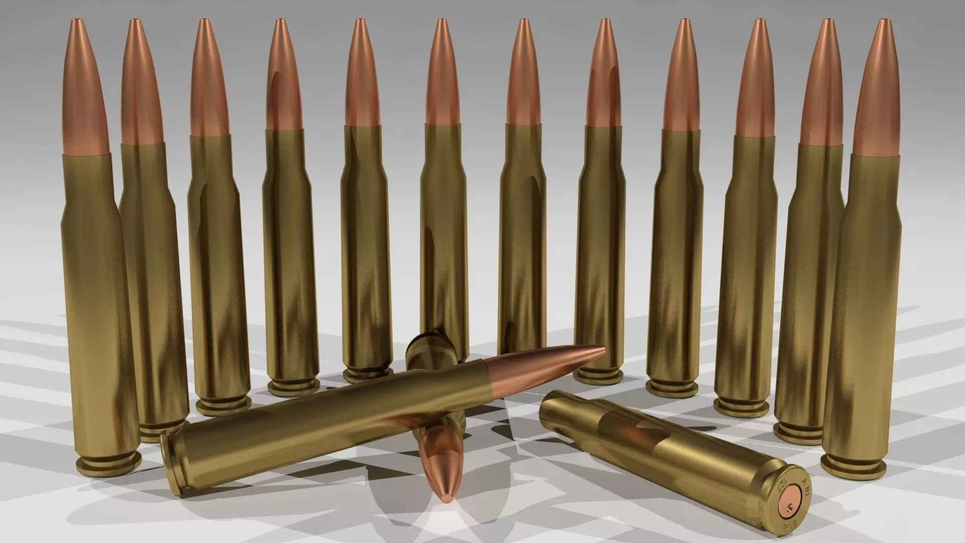 Bullets R1M3 Low-poly 3D model_0