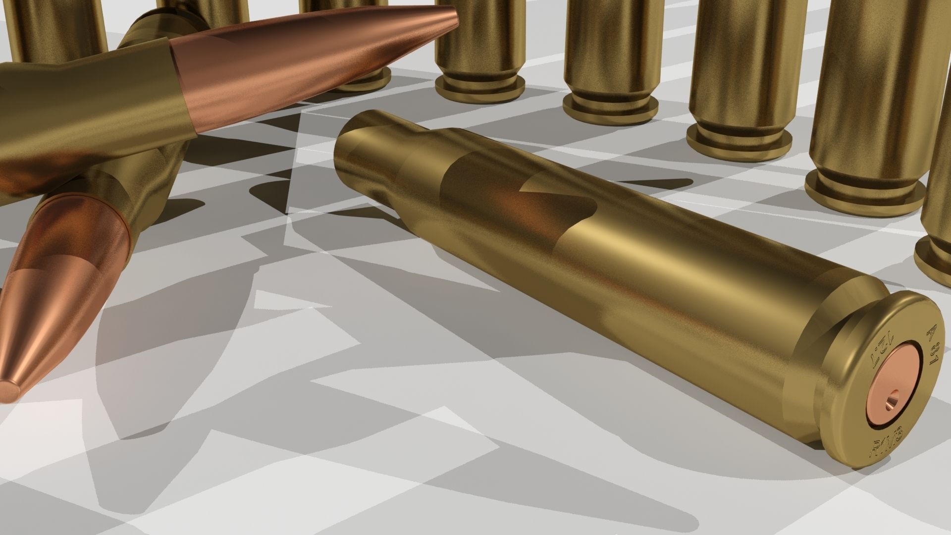 Bullets R1M3 Low-poly 3D model_2
