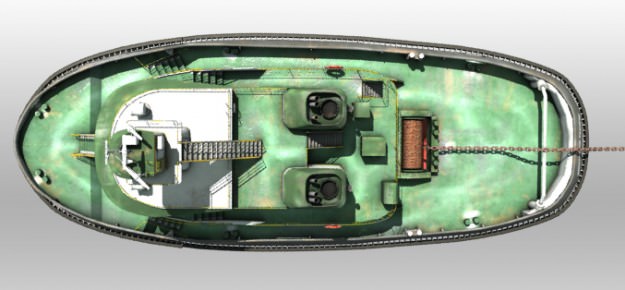 Tug Boat 3D model_3