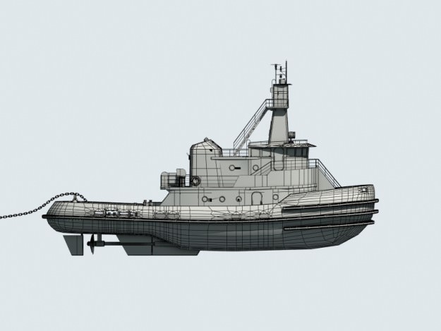 Tug Boat 3D model_5