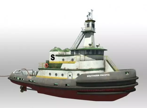 Tug Boat 3D model_0