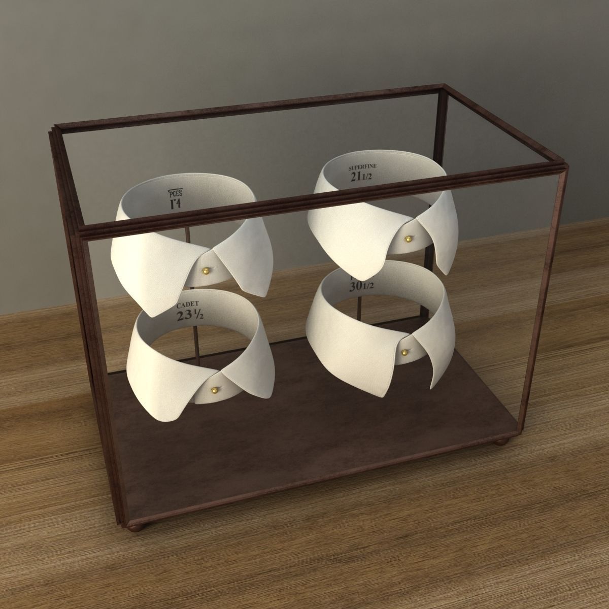 Restoration Hardware EDWARDIAN TAILOR COLLARS 3D model_11