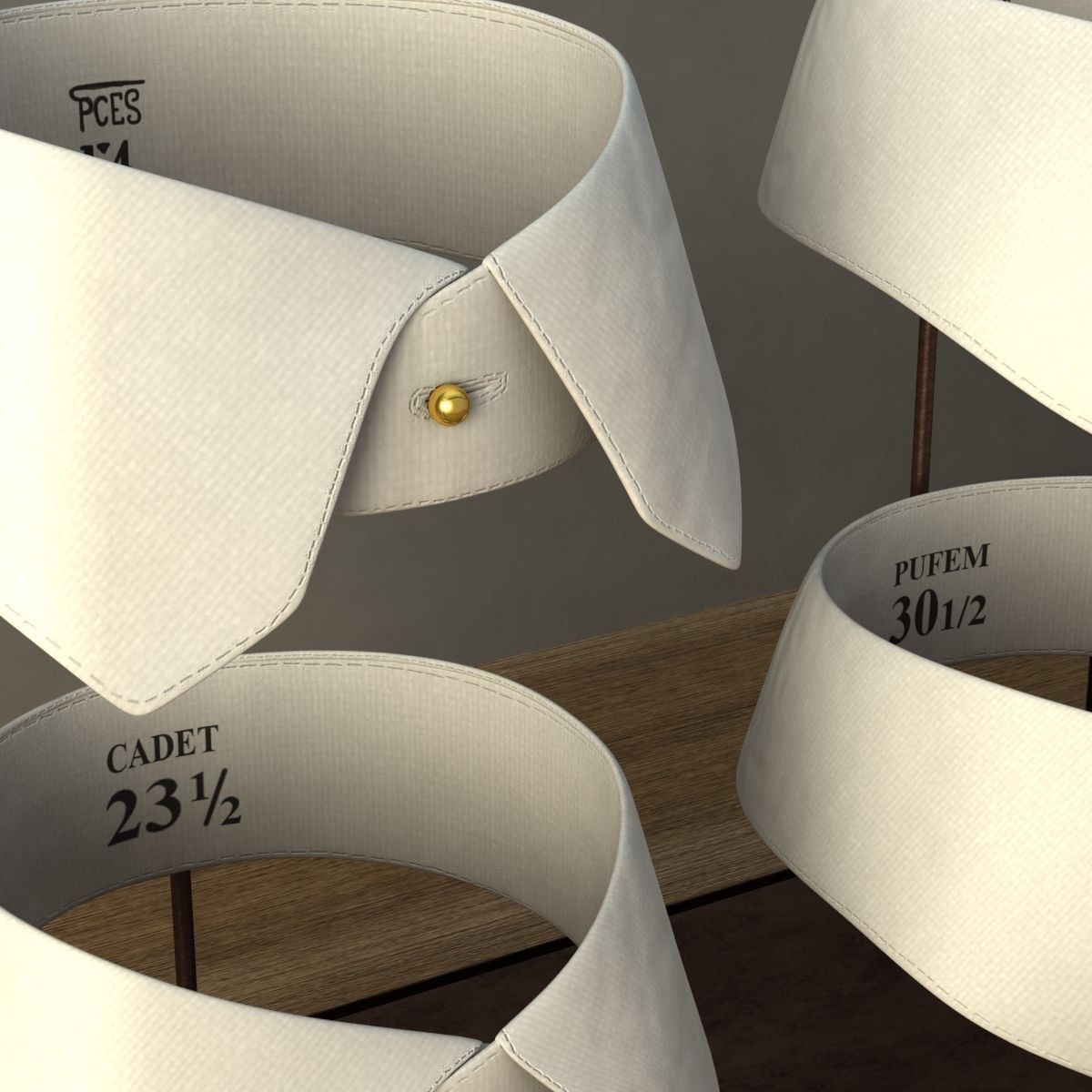 Restoration Hardware EDWARDIAN TAILOR COLLARS 3D model_7