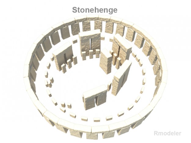 Stone Henge 3D model_2