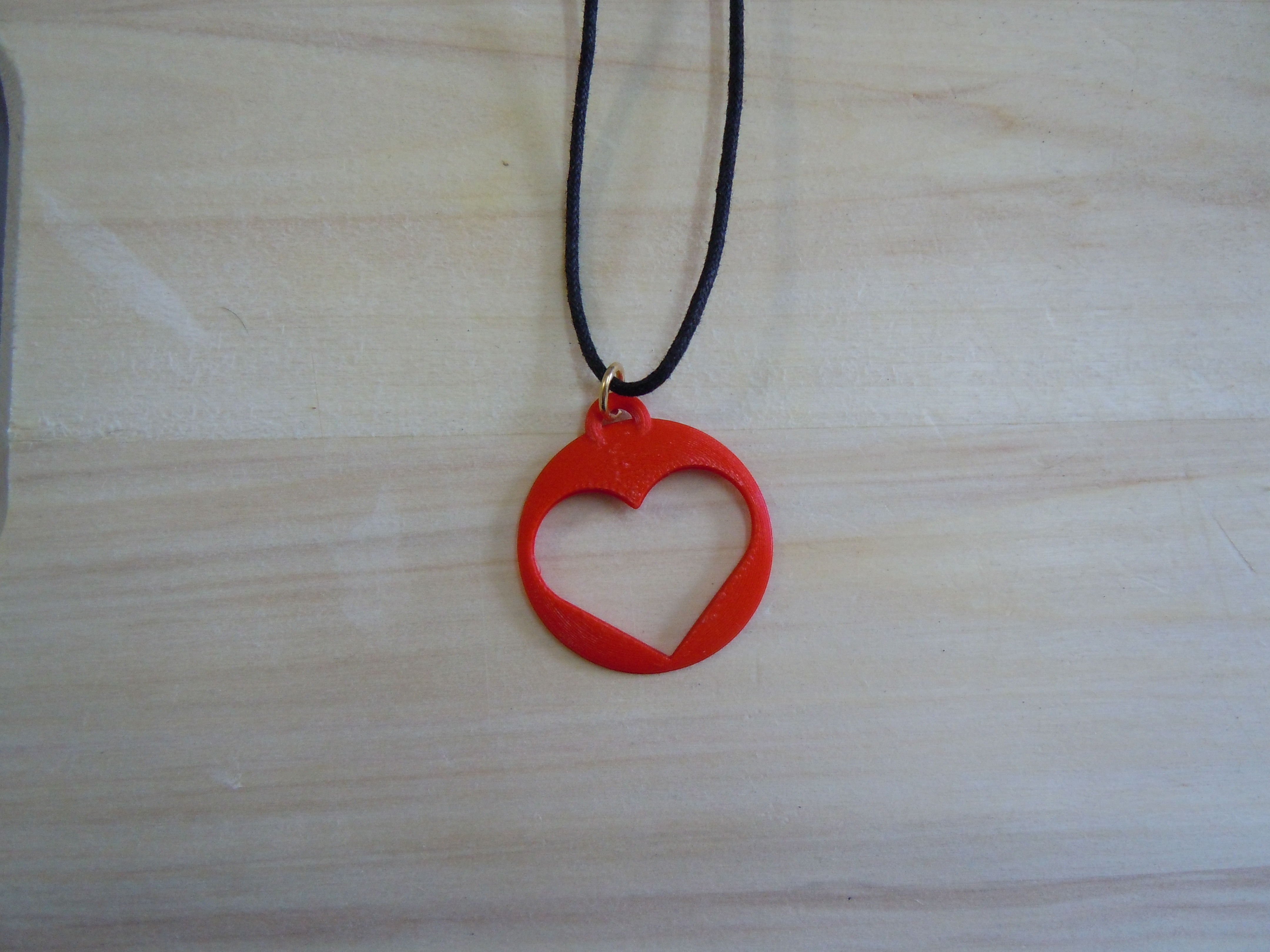 Simple Heart Pendant Free 3D print model_2