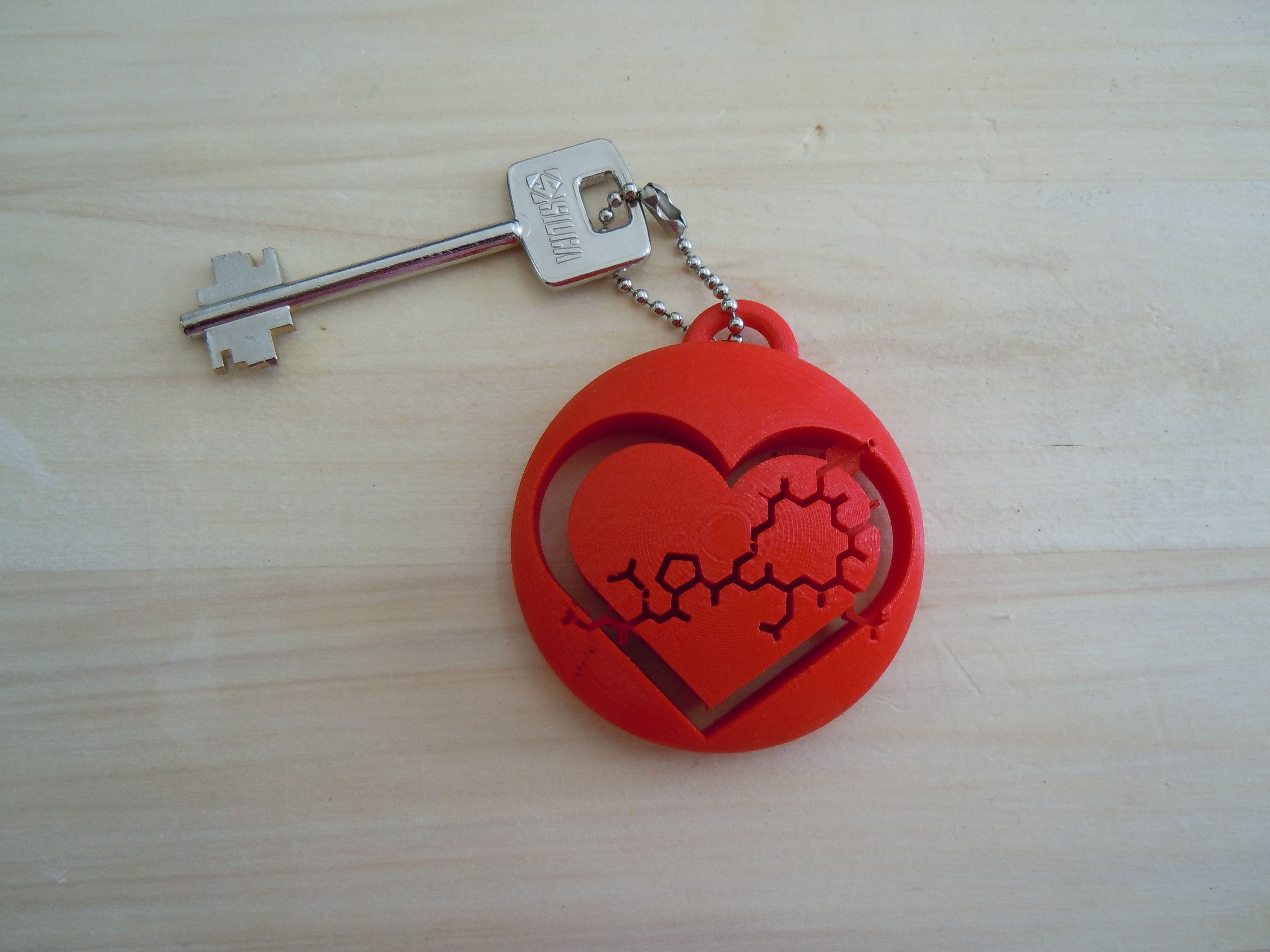 Oxytocin Heart Pendant 2 3D print model_2