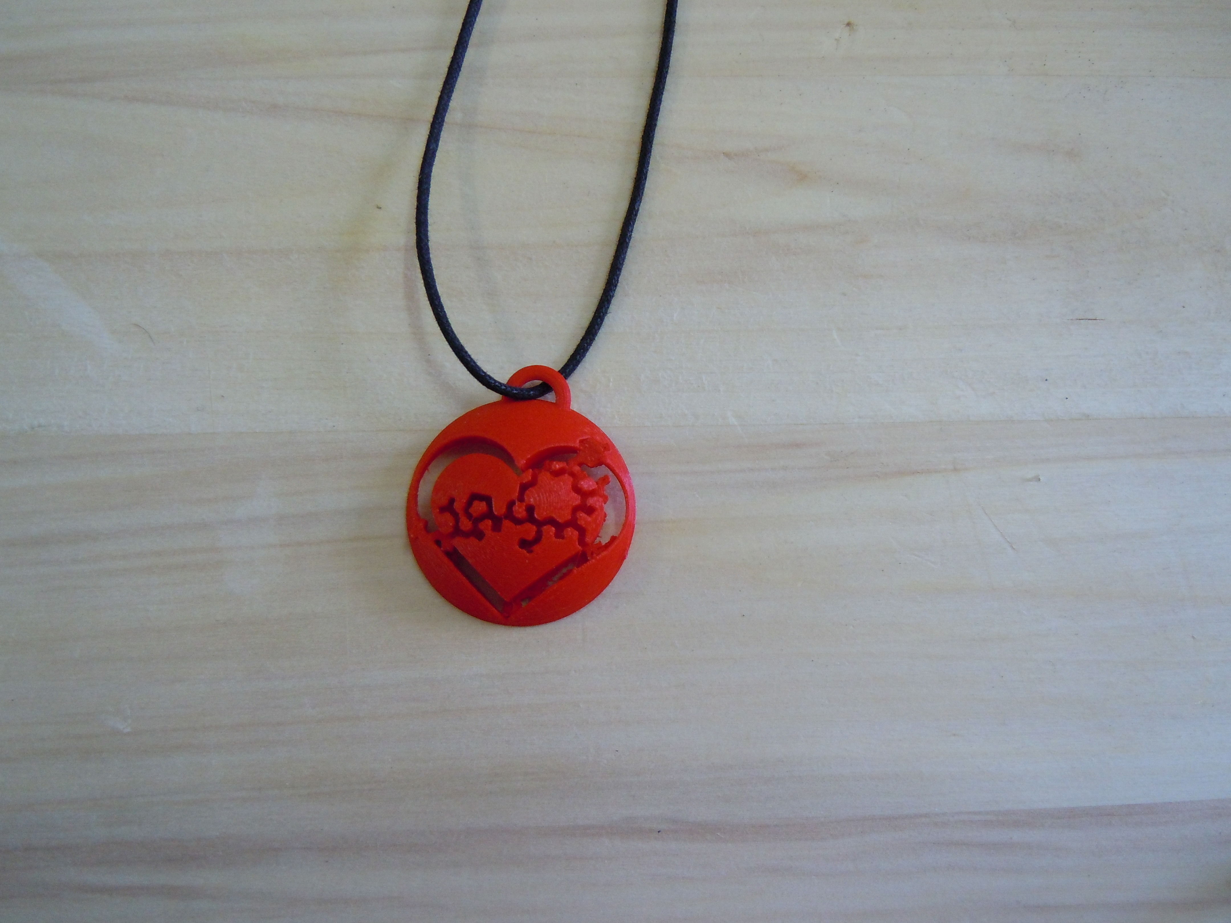 Oxytocin Heart Pendant 2 3D print model_1