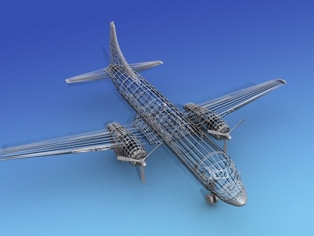 Convair T-29 USAF V04 3D model_8