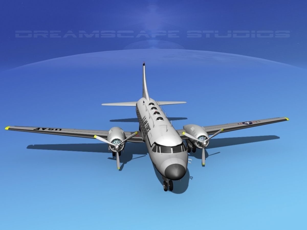 Convair T-29 USAF V04 3D model_9