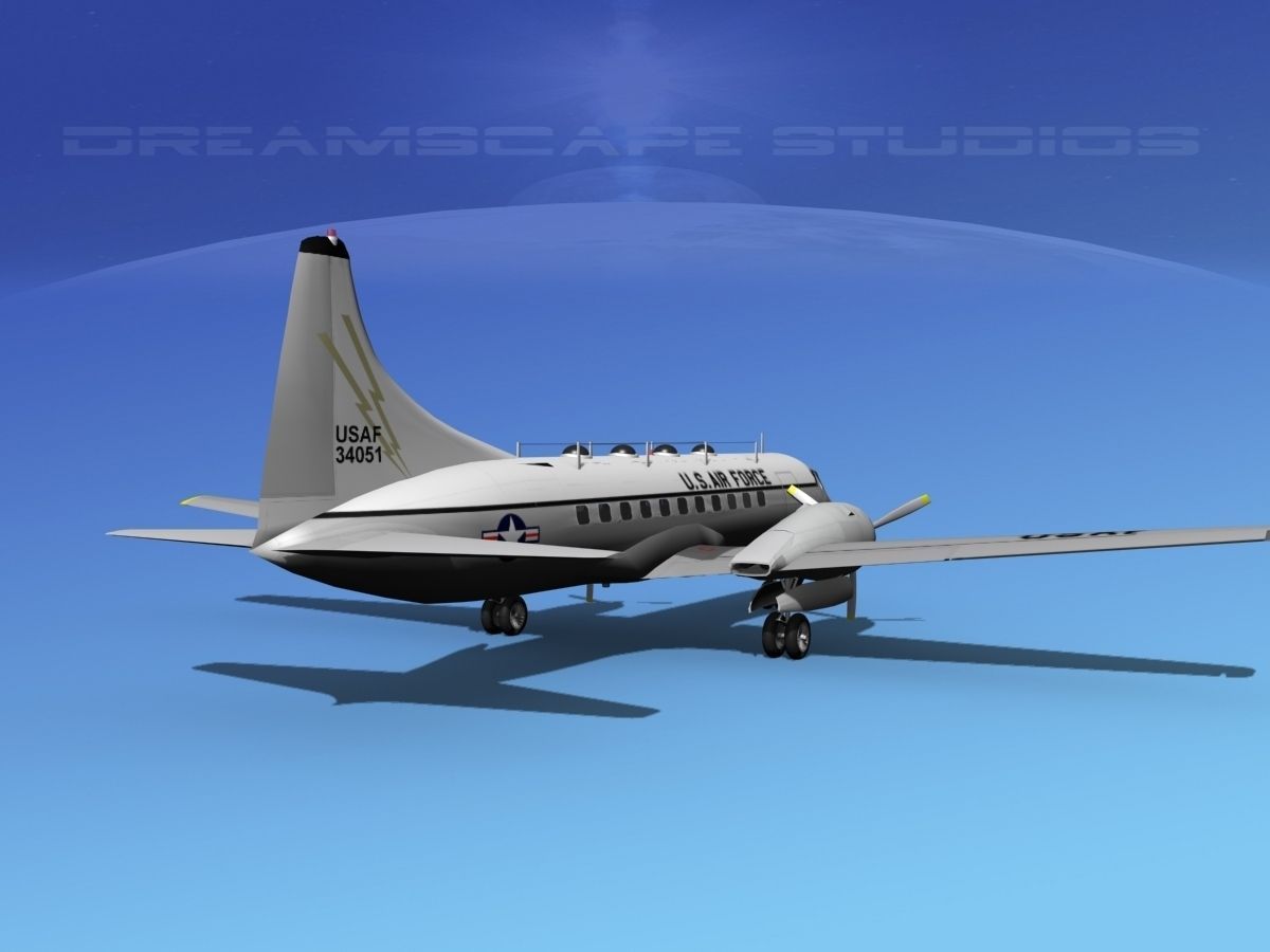 Convair T-29 USAF V04 3D model_3