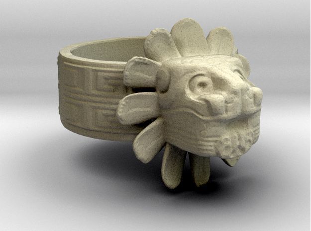Quetzalcoatl Ring 3D print model_1