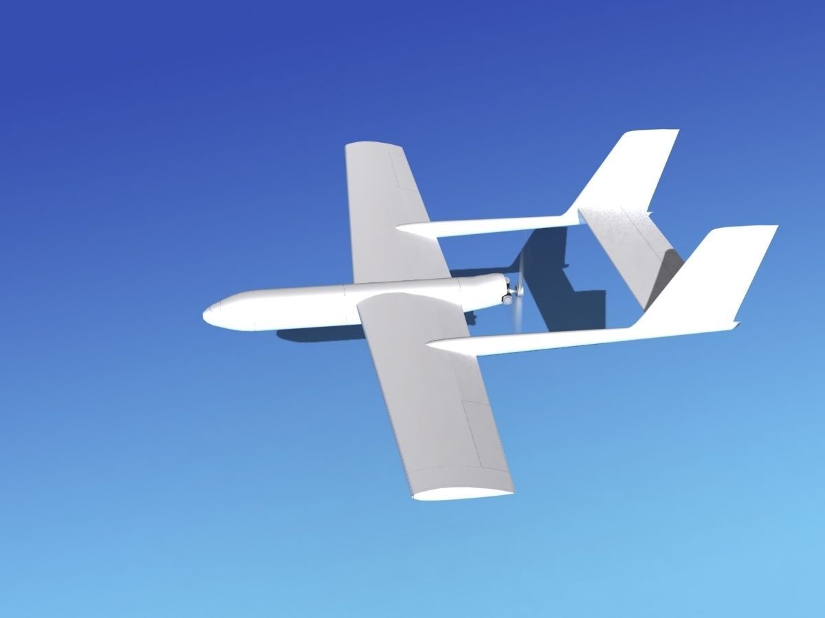 Mohajer 3 Drone Unmarked 3D model_8