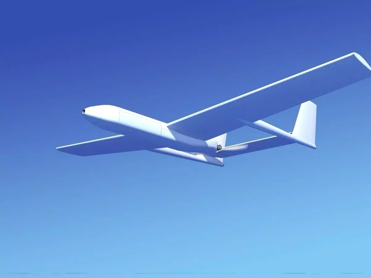 Mohajer 3 Drone Unmarked 3D model_0