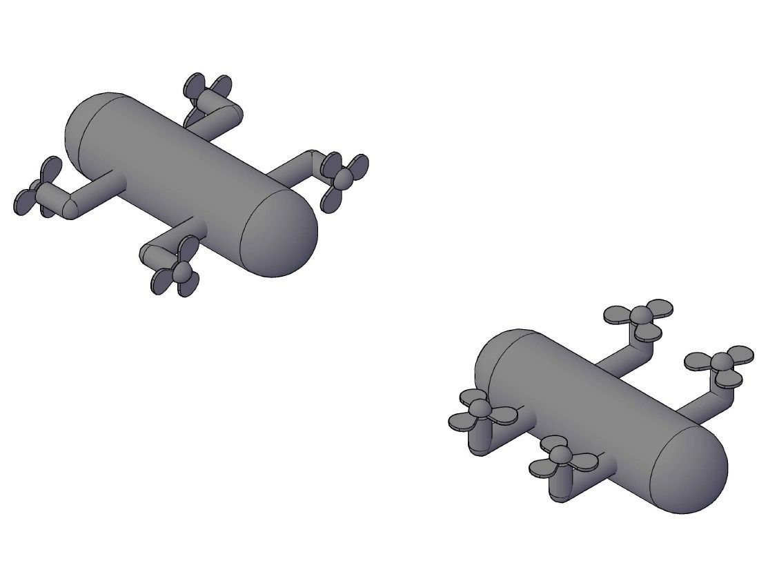 The Flying Fish a Drone for Air and Water Free 3D model_0