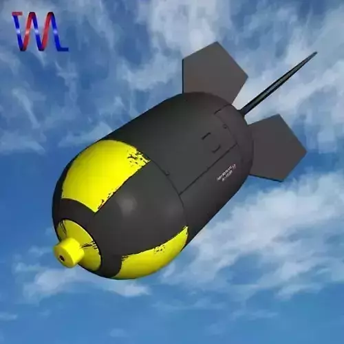 Nuke Bomb Low-poly 3D model