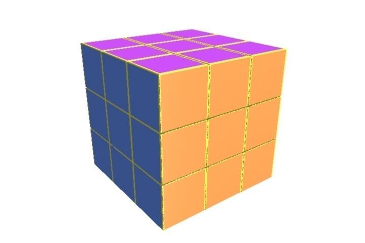 Cube Rubix 3D model_2