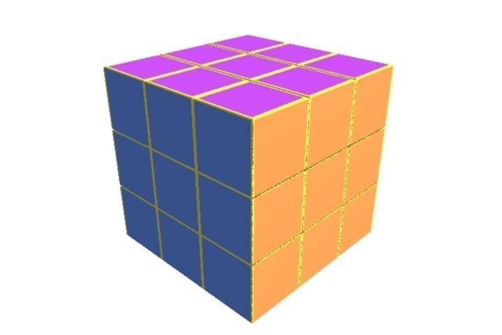 Cube Rubix 3D model_1