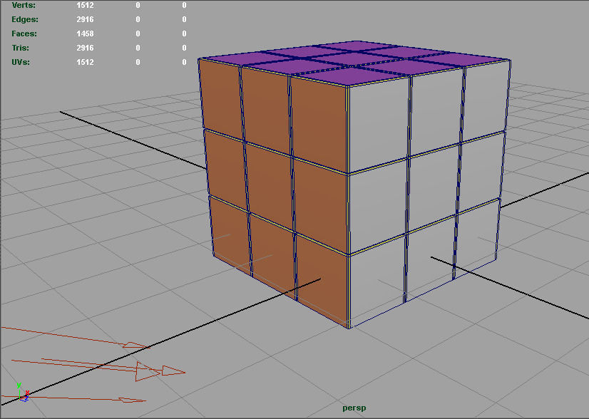 Cube Rubix 3D model_10