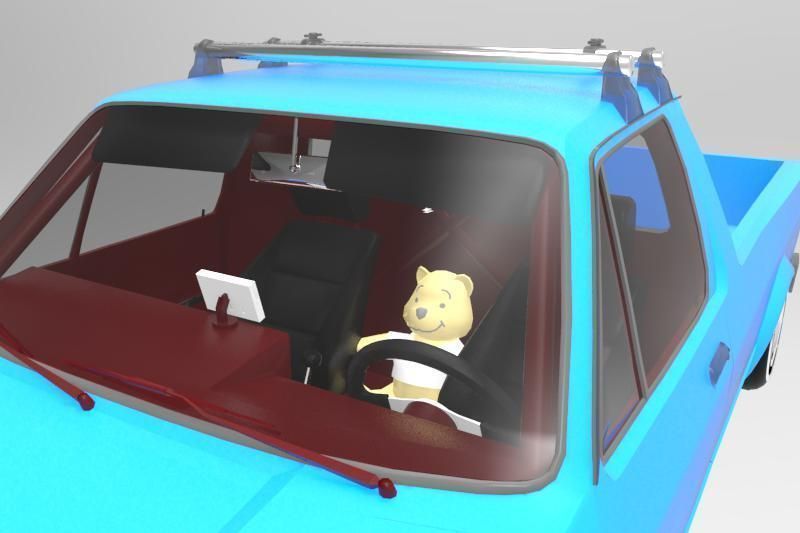 Volkswagen Caddy Mk1 3D model_2