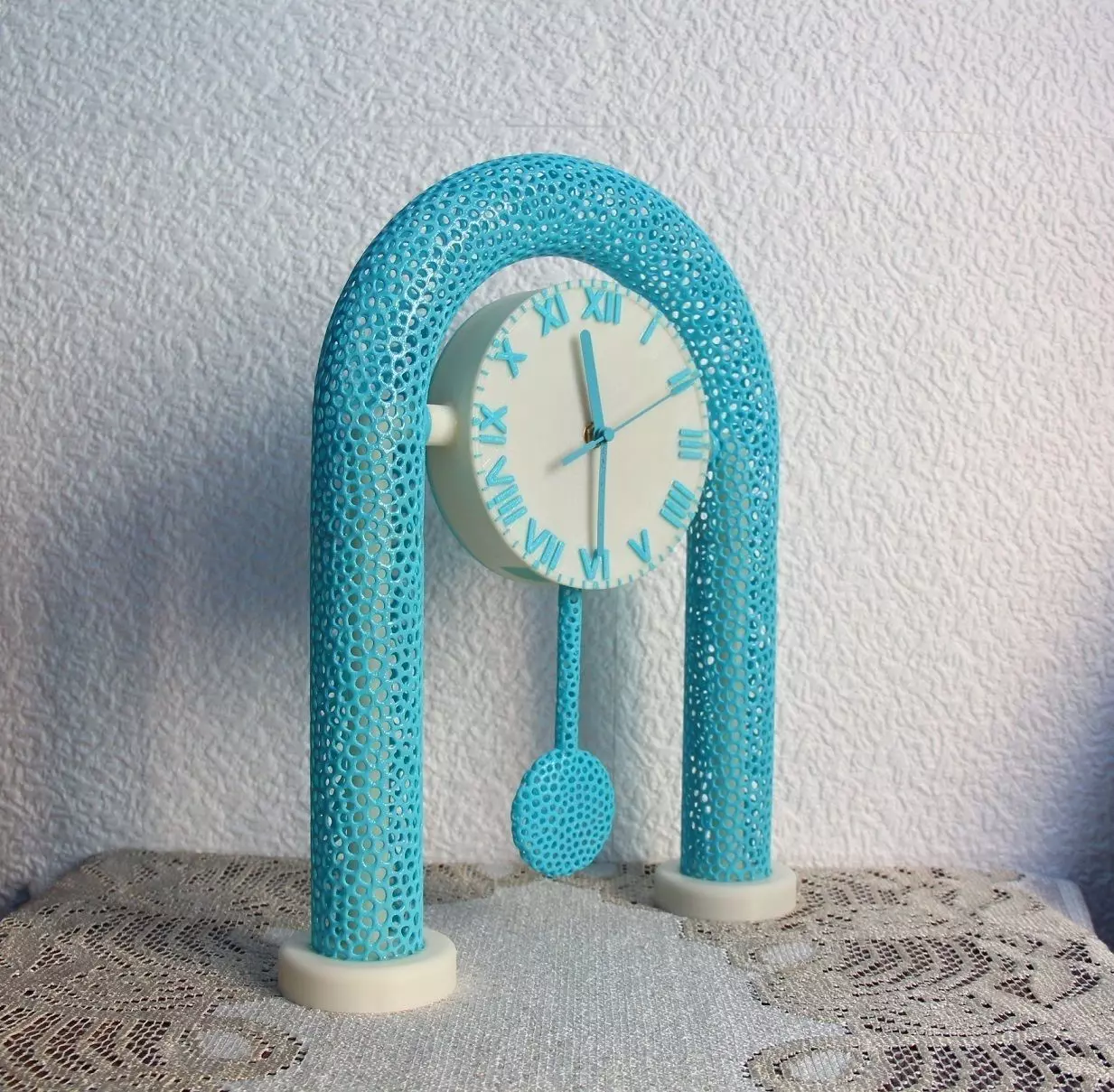 Voronoi Pendulum Clock Free 3D print model_0