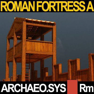 Roman Legionary Fortress Model A 3D model_6