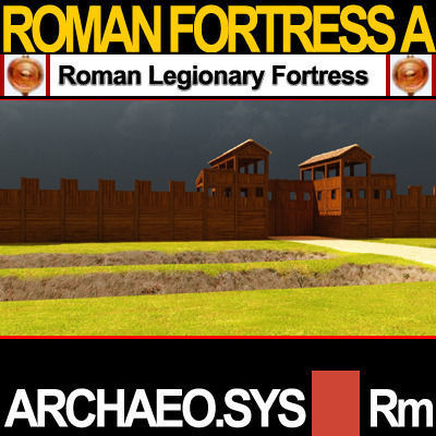 Roman Legionary Fortress Model A 3D model_7