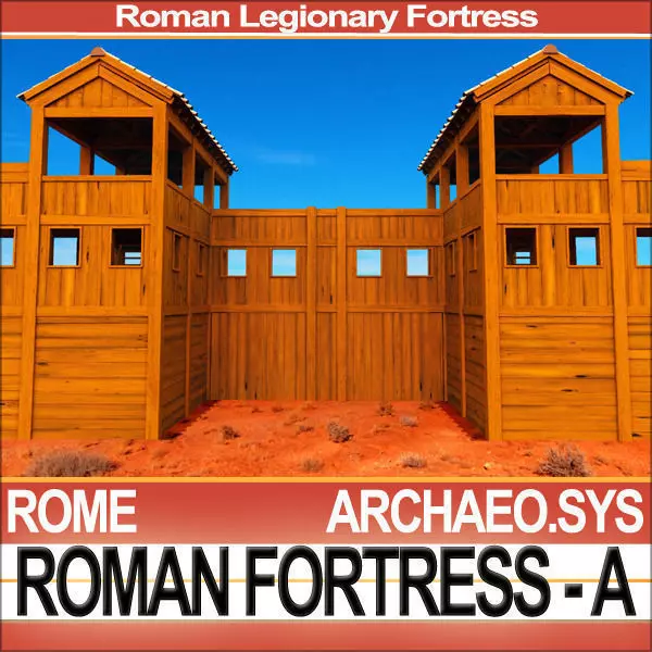 Roman Legionary Fortress Model A 3D model_0