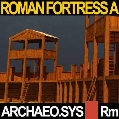 Roman Legionary Fortress Model A 3D model_8